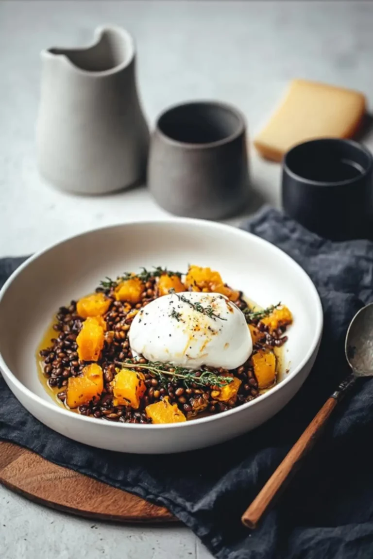 Gebratener Kürbis und Burrata