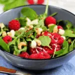 sommersalat mit himbeeren