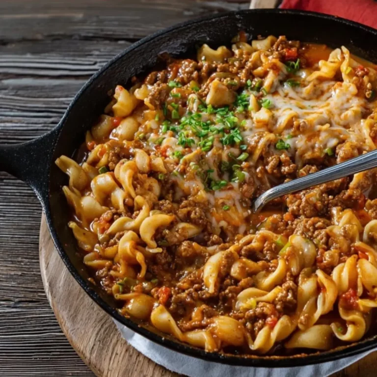 Nudel-Hackfleisch-Pfanne