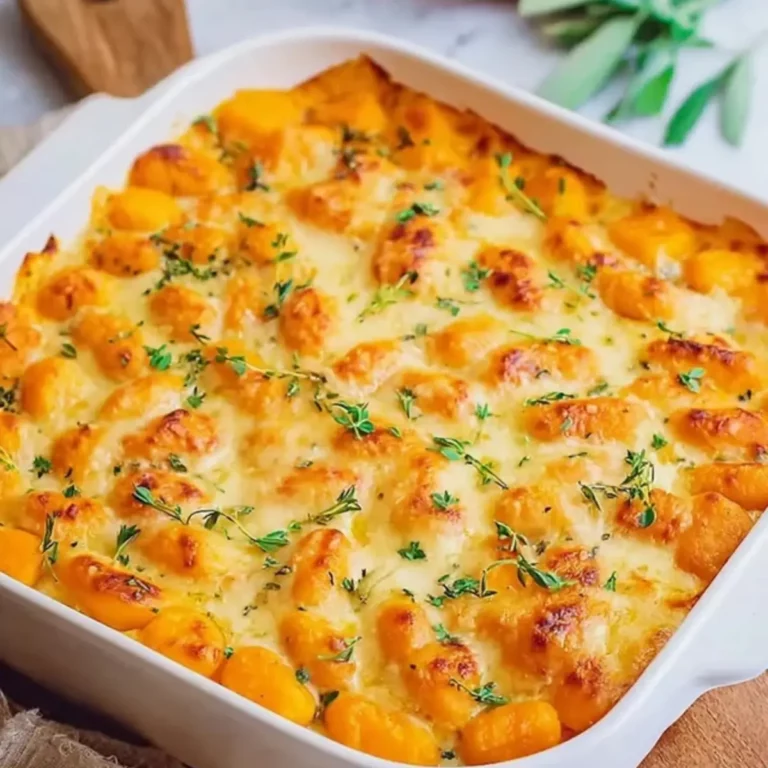 Butternut-Kürbis-Auflauf mit Gnocchi