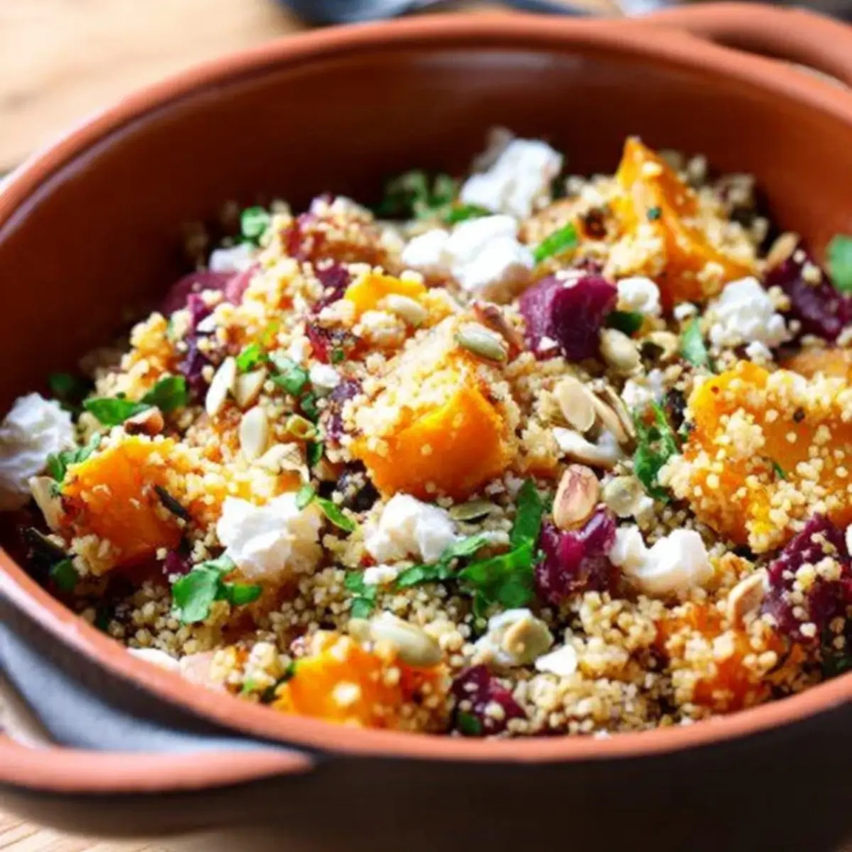 Couscous-Salat mit Kürbis