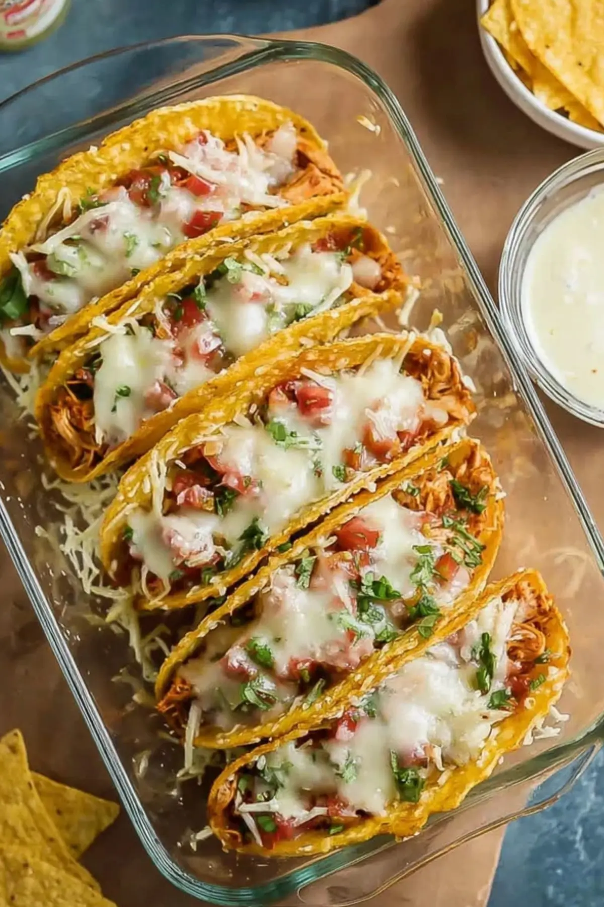 Gebackene Hühnchen-Tacos