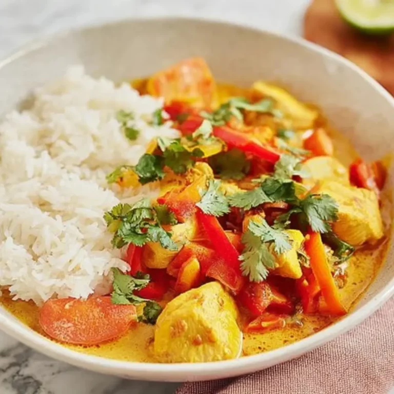 Hähnchen-Curry mit Kokosmilch
