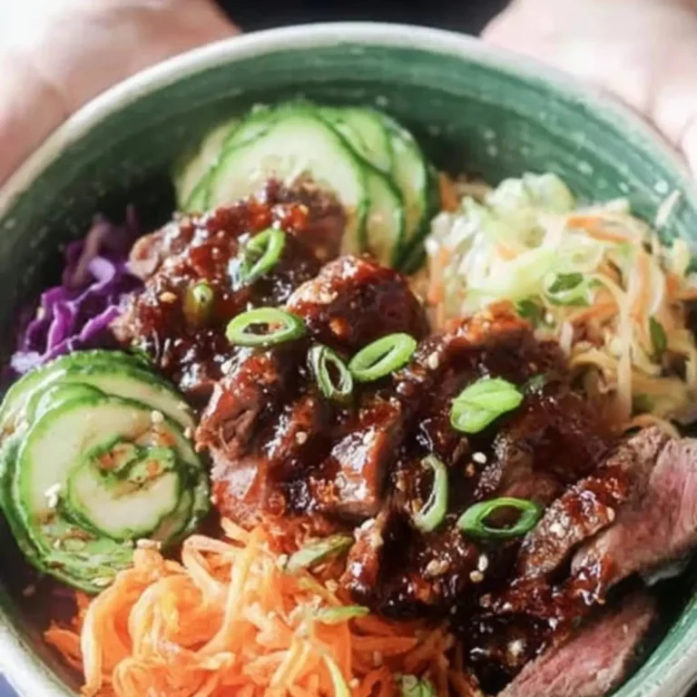 Koreanische BBQ-Steak-Reisschalen