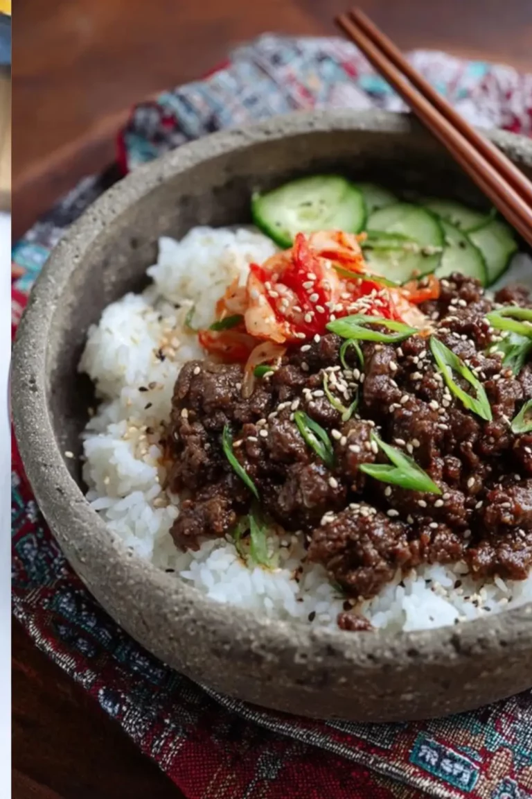 Koreanische Rindfleisch-Bowl mit Sesam
