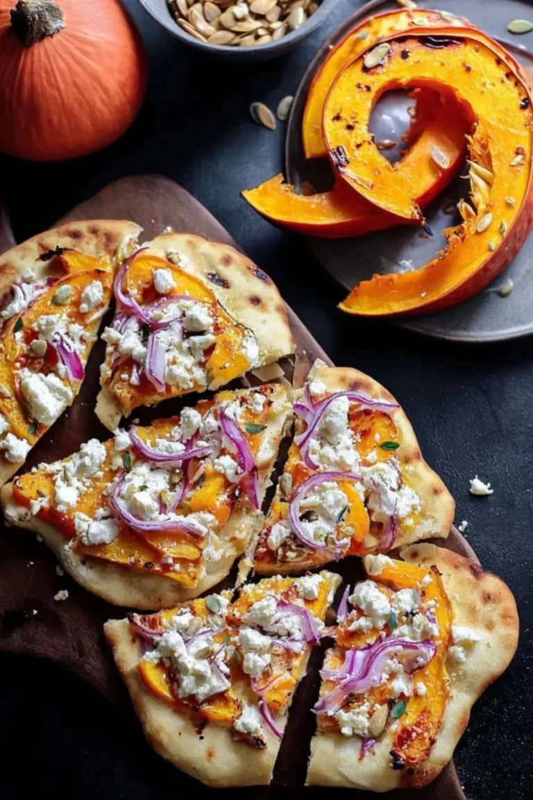 Kürbisfladen mit Feta