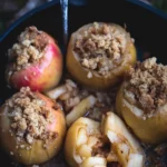 Rezept für Bratapfel mit Streusel