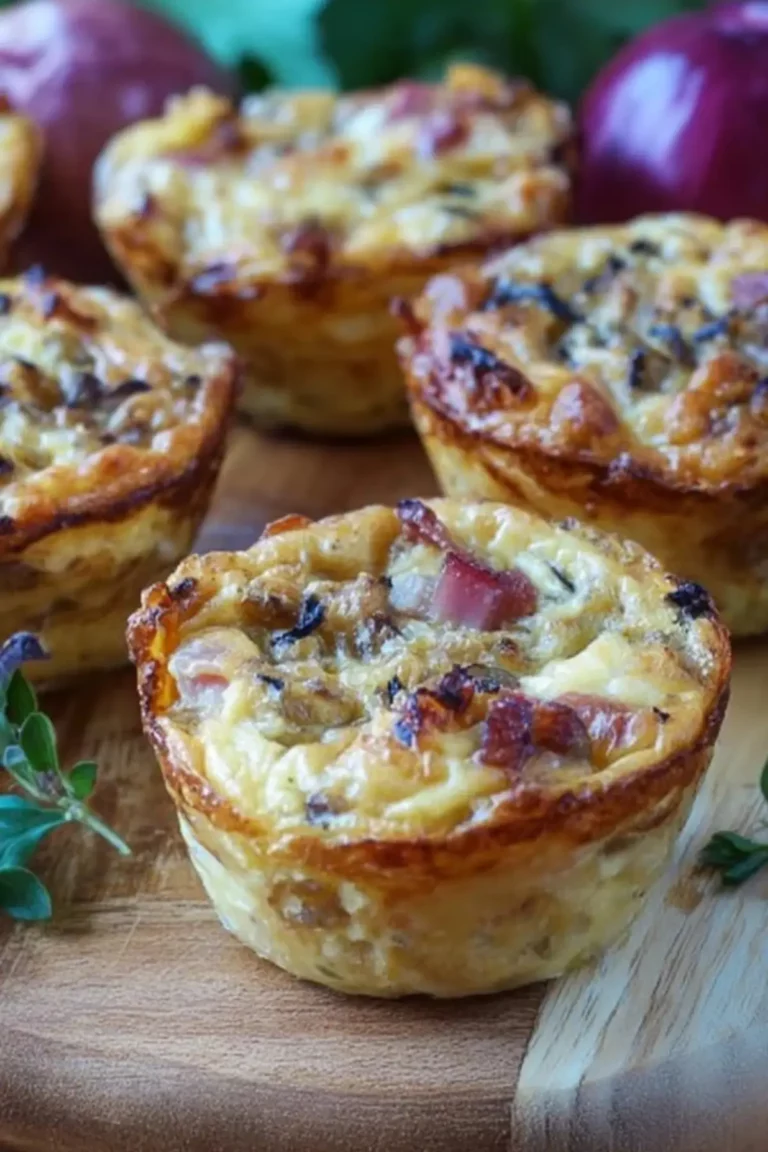 Schnelle Zwiebelkuchen-Muffins