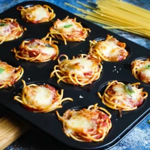 Einfache Spaghetti Muffins