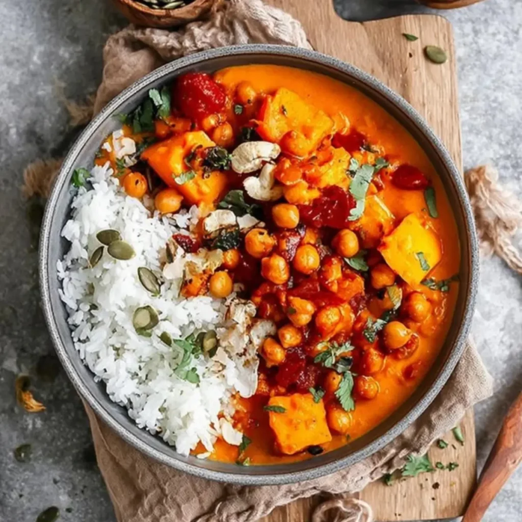 Veganes Kürbis Curry