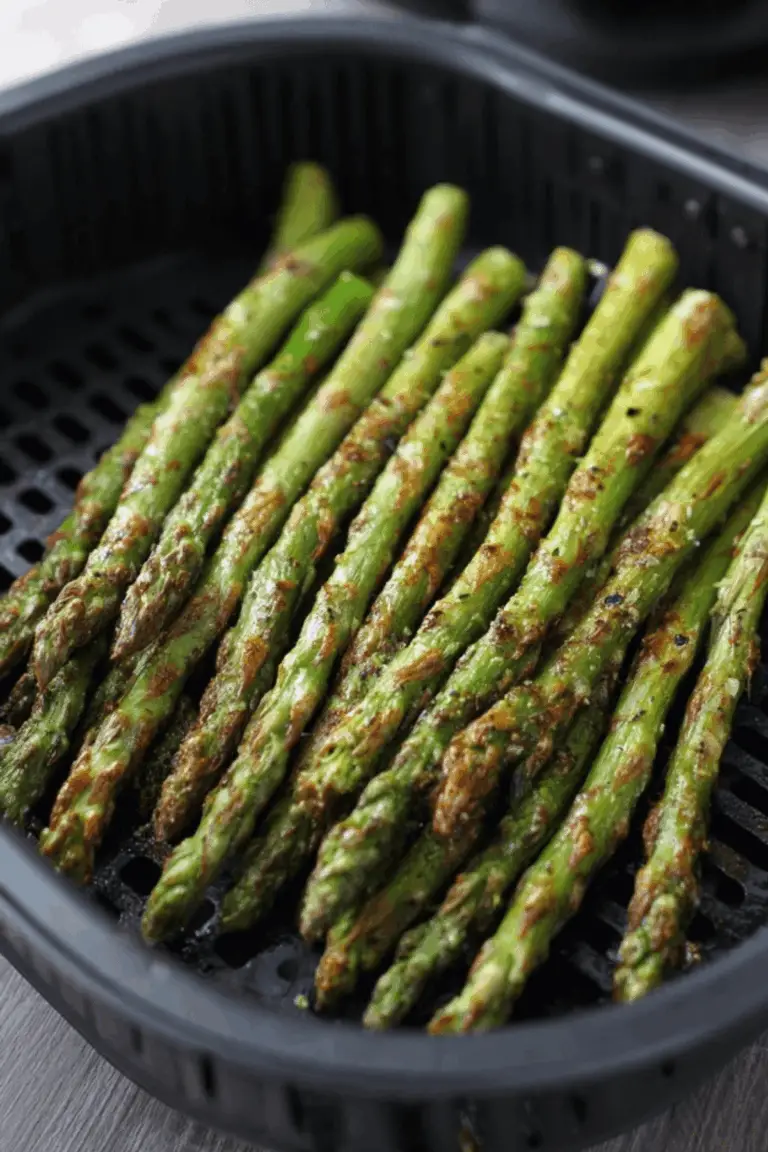 grüner Spargel im Airfryer