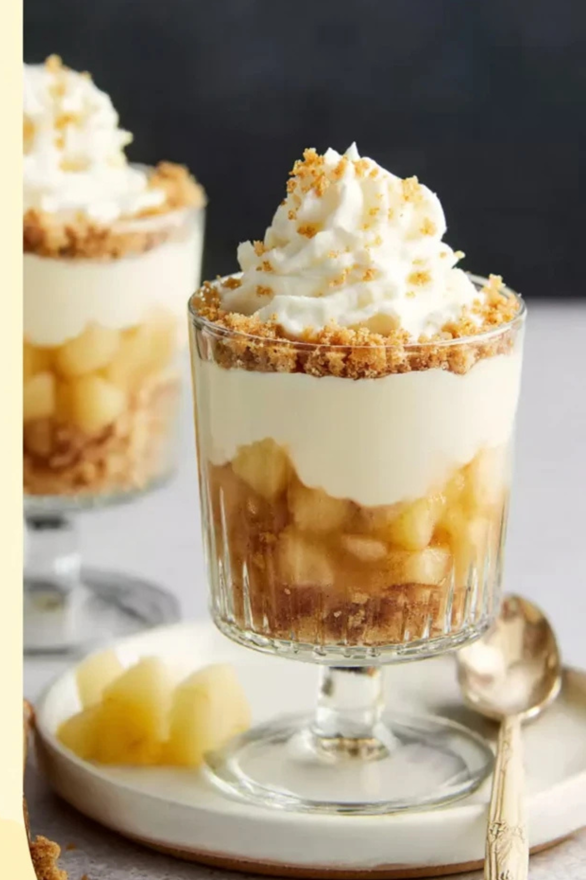 Apfelkuchen im Glas