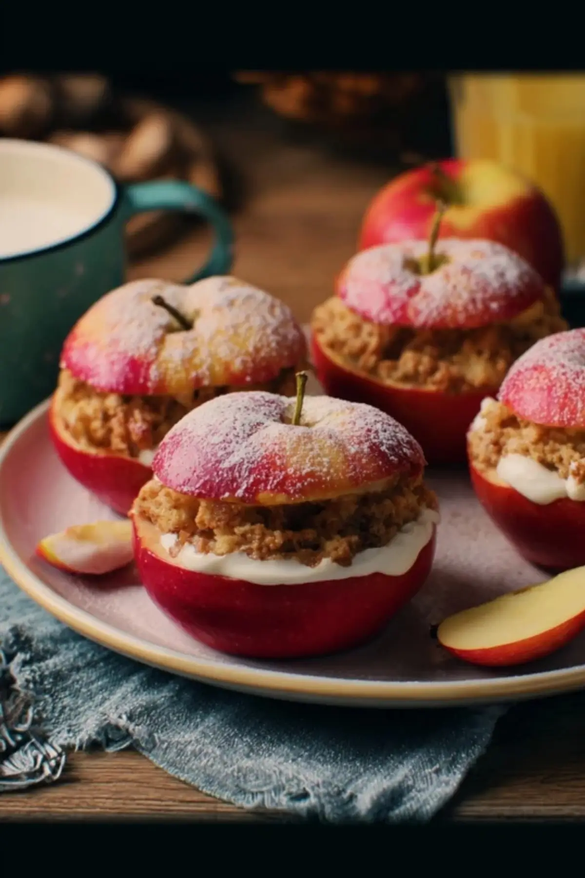 Bratapfel mit Vanillesauce