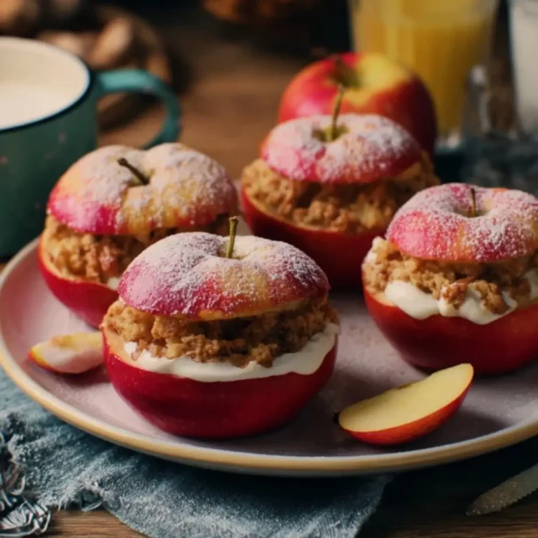 Bratapfel mit Vanillesauce