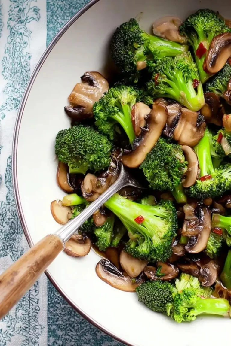 Broccoli und Champignons Pfanne