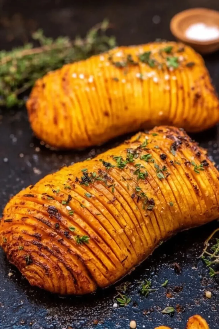 Butternut-Kürbis Hasselback