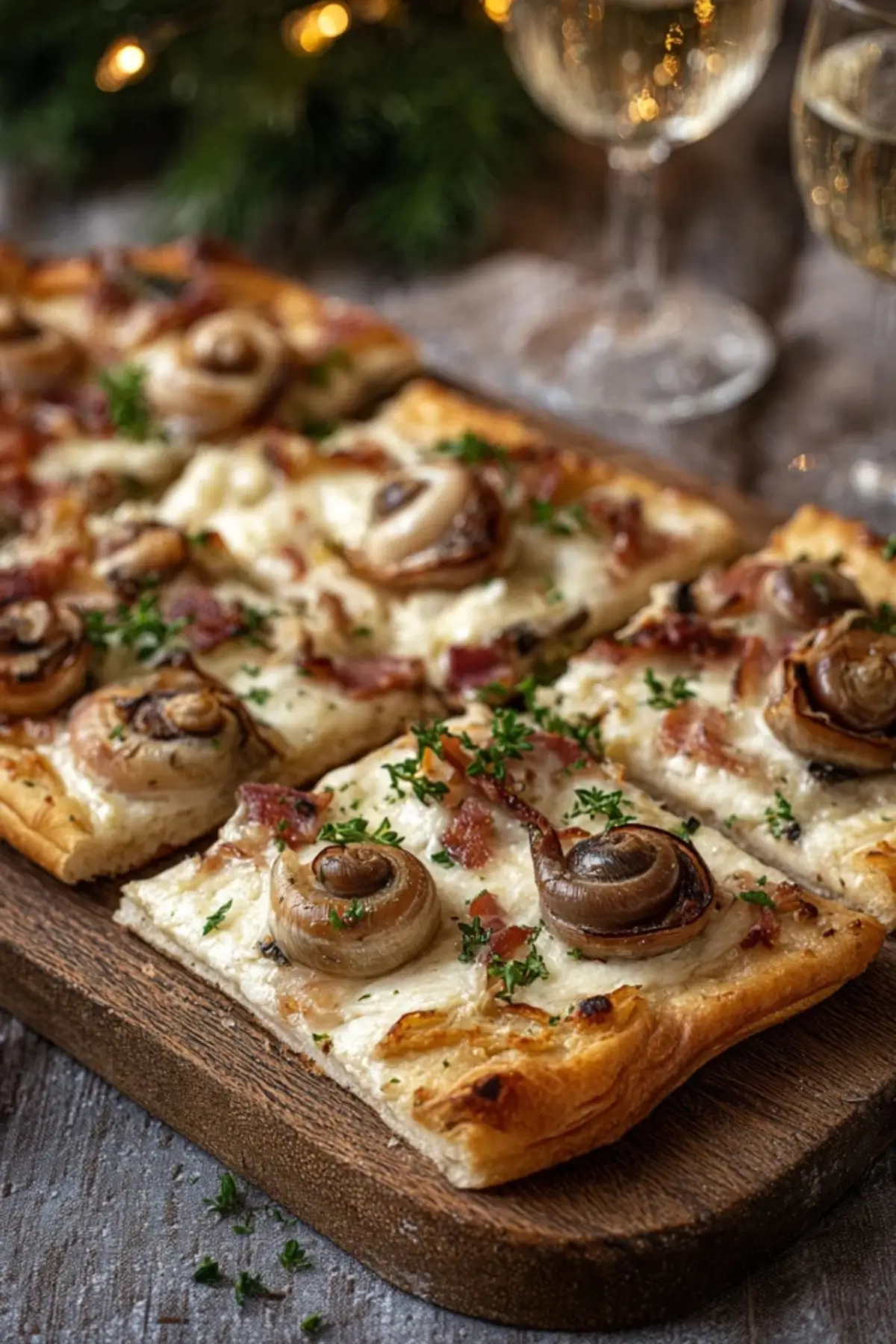 Flammkuchen‑Schnecken