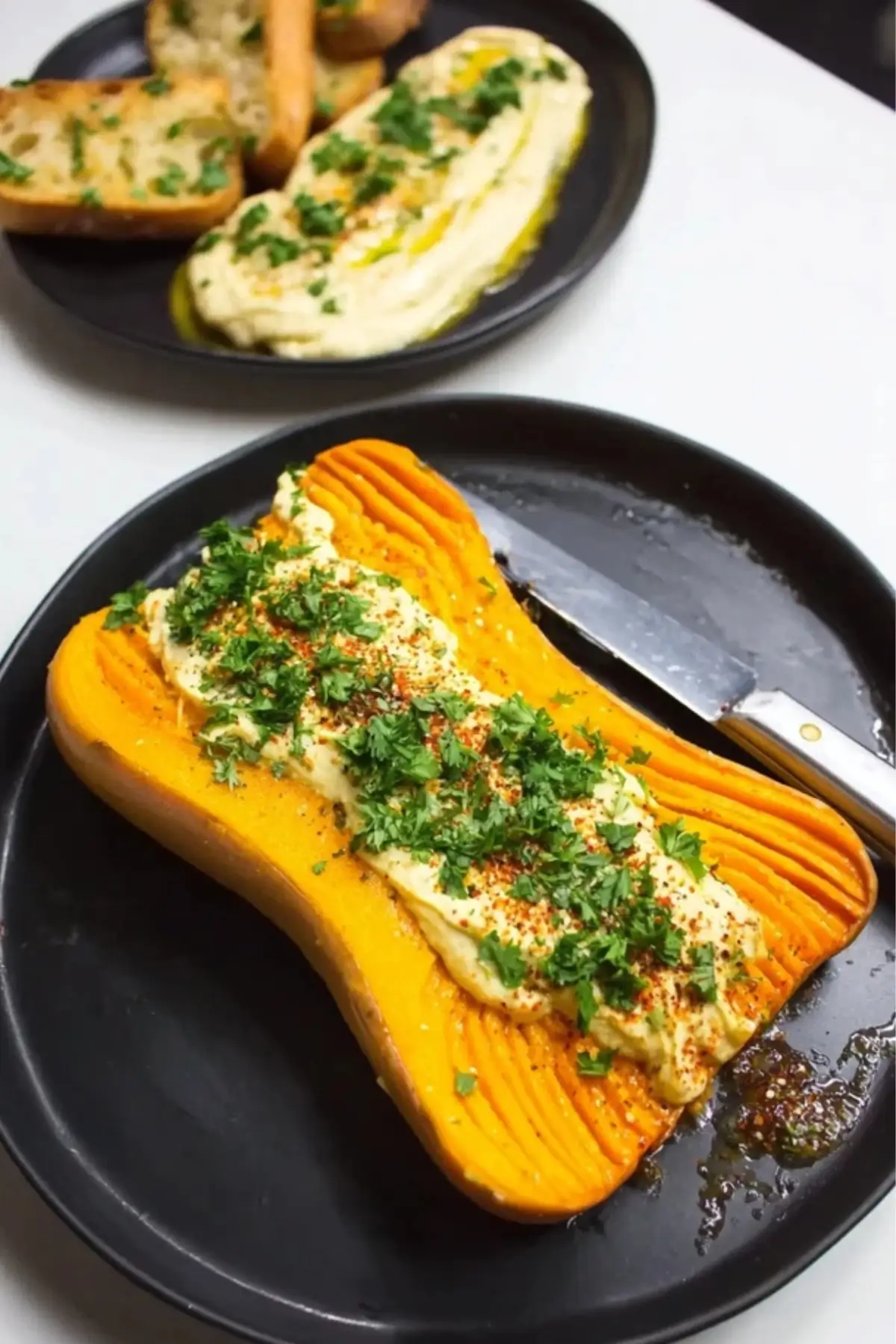 Gebackener Butternut-Kürbis