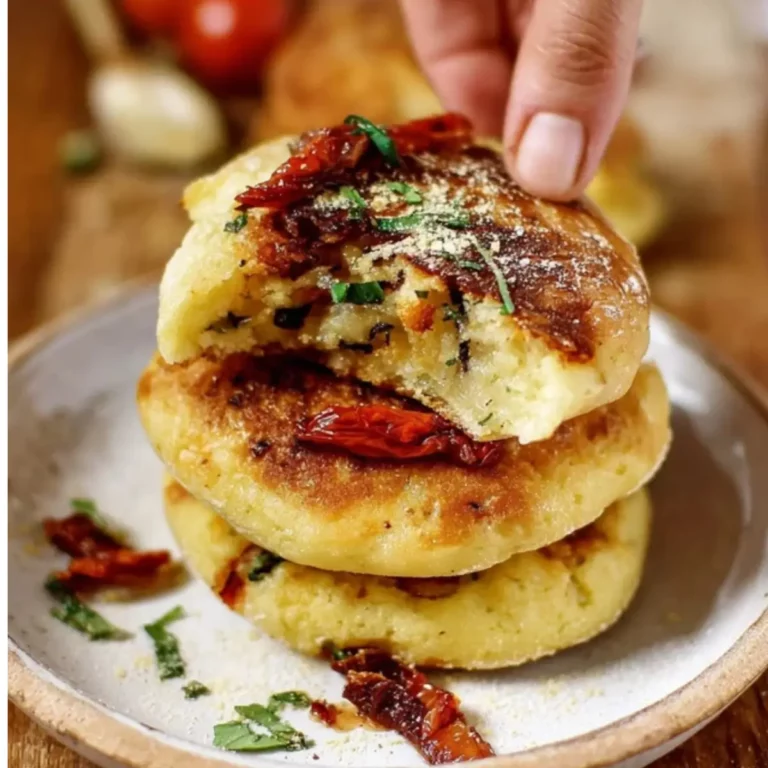 Gefülltes Pfannenbrot ohne Hefe