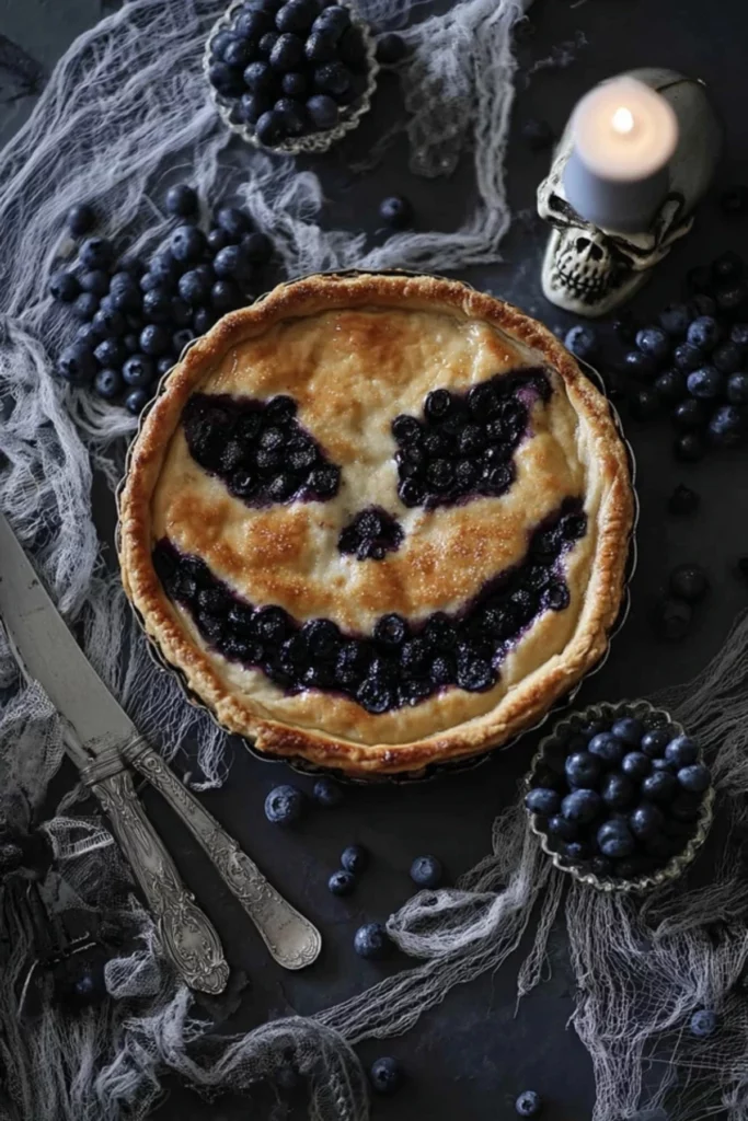 Gruselig leckere Blaubeer-Tarte