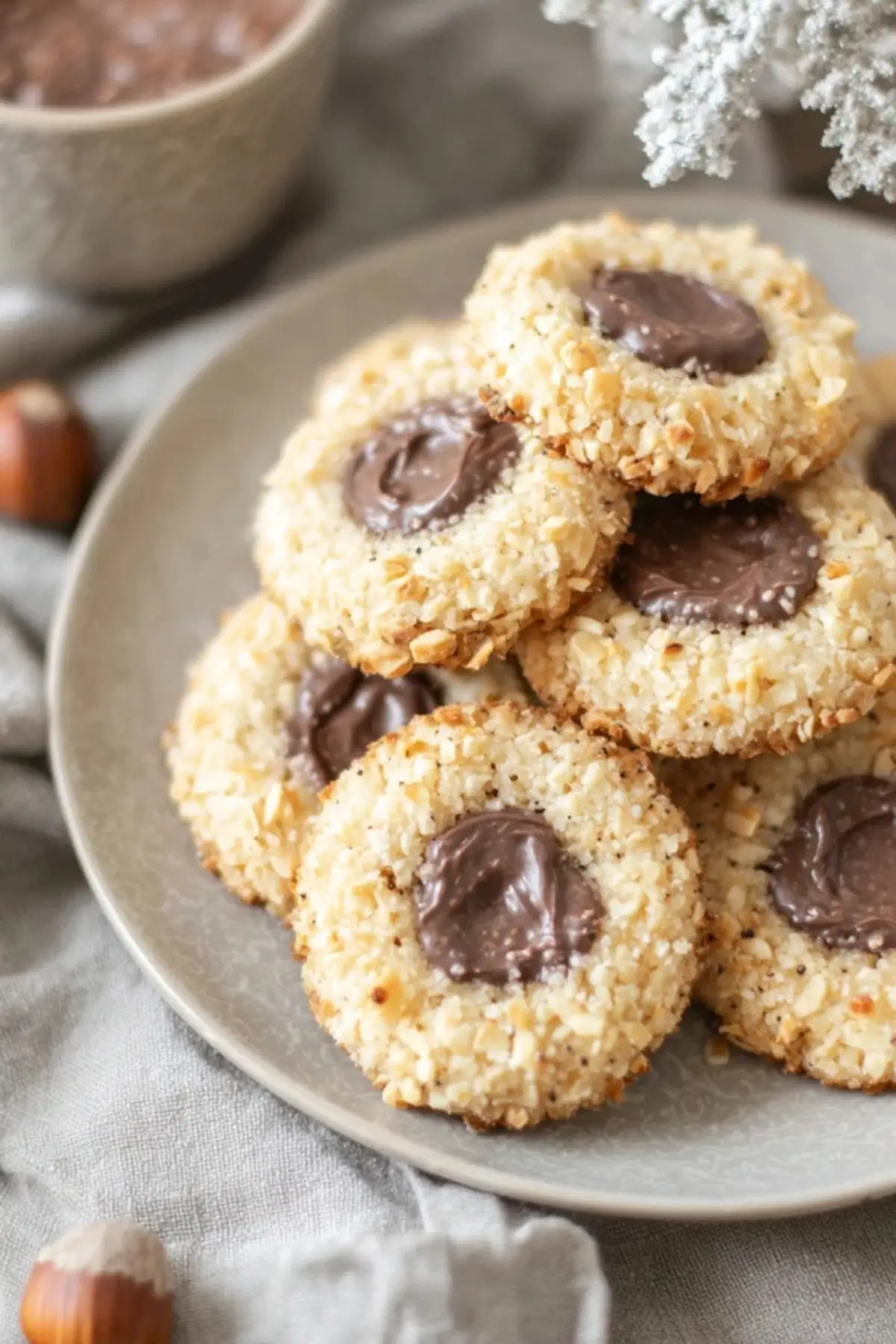 Haselnussplätzchen zum Weihnachtsfest