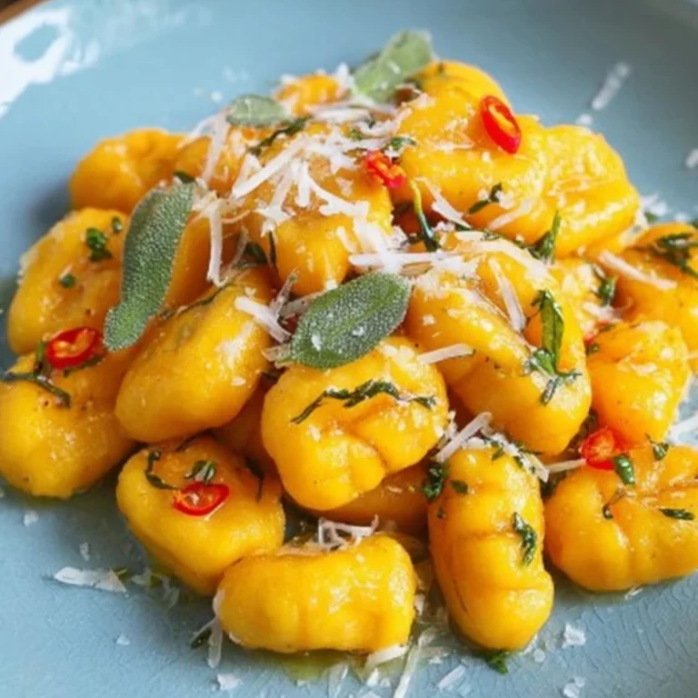 Kürbis Gnocchi mit Salbeibutter