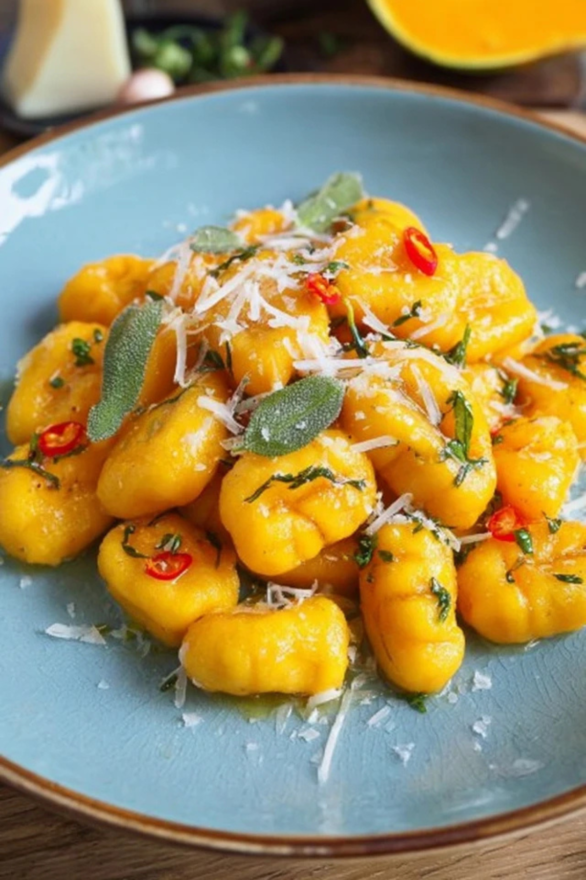 Kürbis Gnocchi mit Salbeibutter