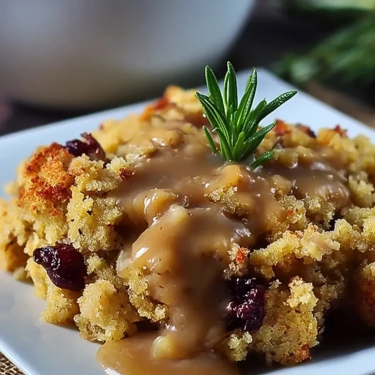 Maisbrotfüllung Truthahnsoße