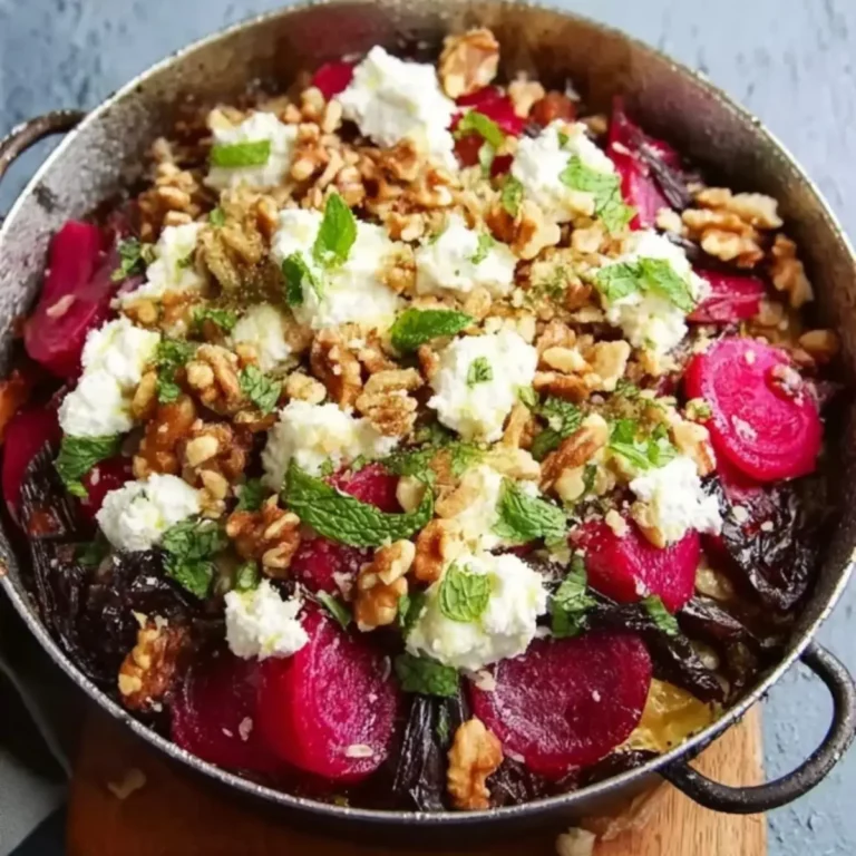 Rote Bete mit Radieschen und Walnüssen