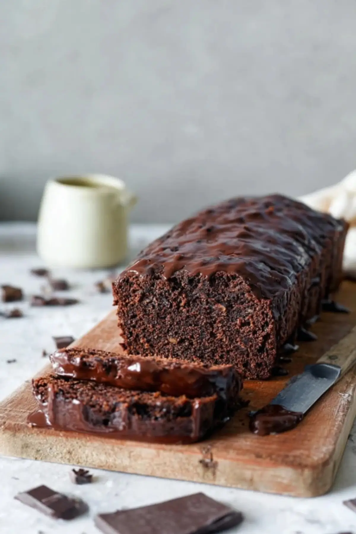 Schoko-Bananenbrot mit extra Schokolade