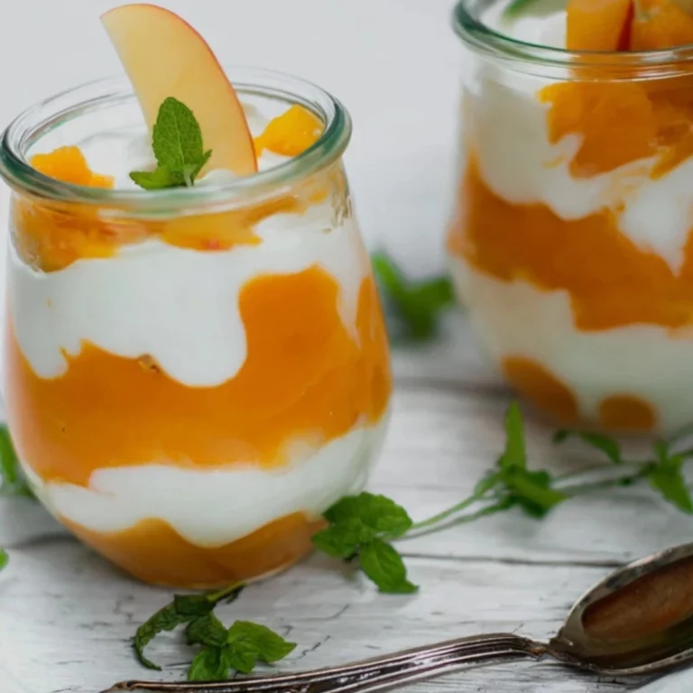 Apfel-Kürbis-Mus mit Vanillequark