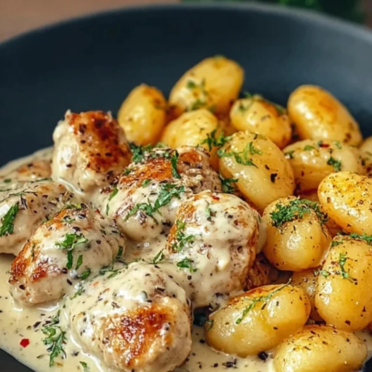 Asiago-Hühnchen mit Gnocchi