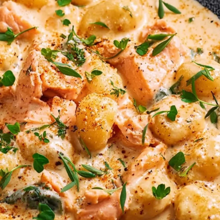 Cremige Lachs-Gnocchi