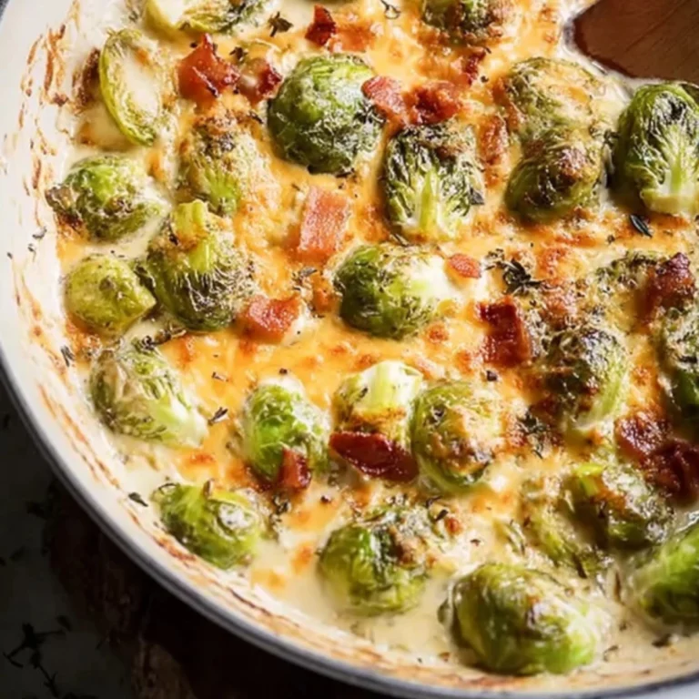 Cremige Rosenkohlpfanne