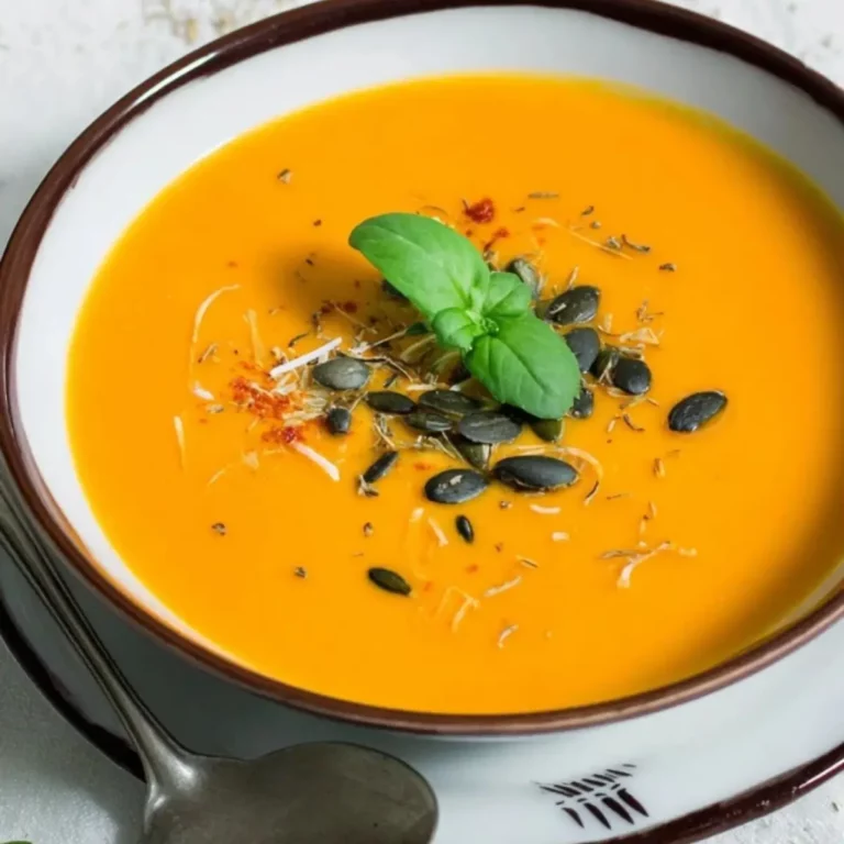 Einfache Cremige Kürbissuppe mit Kokosmilch