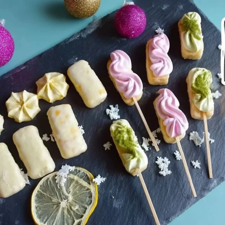 Fruchtige Zitronenstäbchen & Baiserlollies