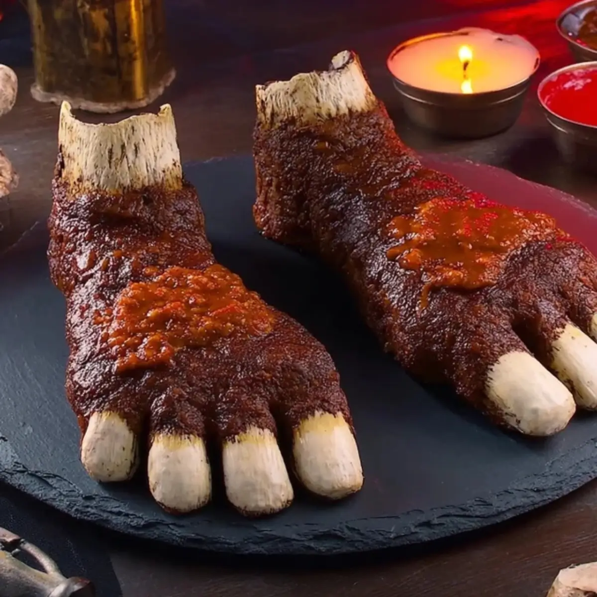 Füße aus Hack mit Käsefüllung: Das perfekte Halloween-Rezept ... Füße aus Hack mit Käsefüllung: Das perfekte Halloween-Rezept ...