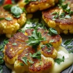 Gebackene Blumenkohlsteaks mit Mozzarella