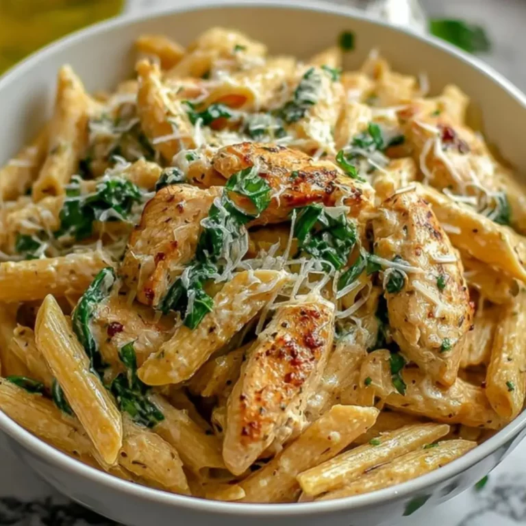Healthy Garlic Parmesan Chicken Pasta