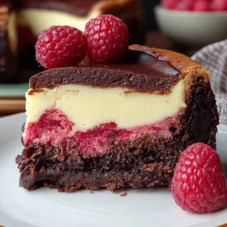 Himbeer-Brownie-Cheesecake