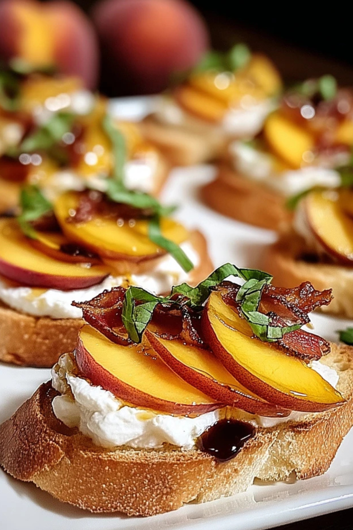 Honig-Ricotta-Pfirsich-Crostini – Das Beste Sommerrezept - Kochkomplizin