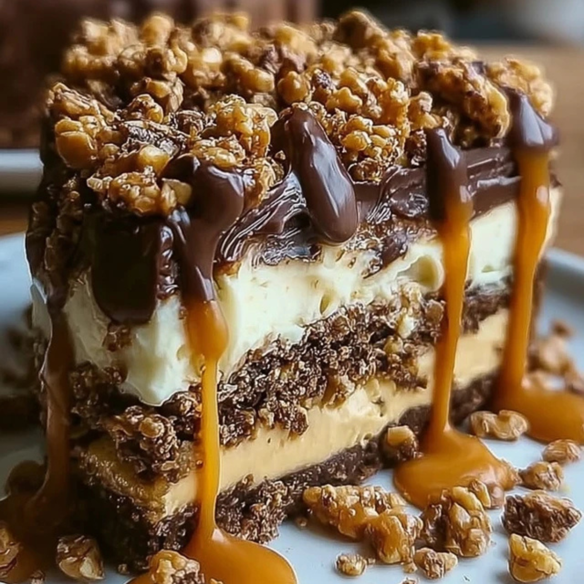 Karamell-Toffee-Crunch-Kuchen: Der perfekte Genuss für Karamell ...