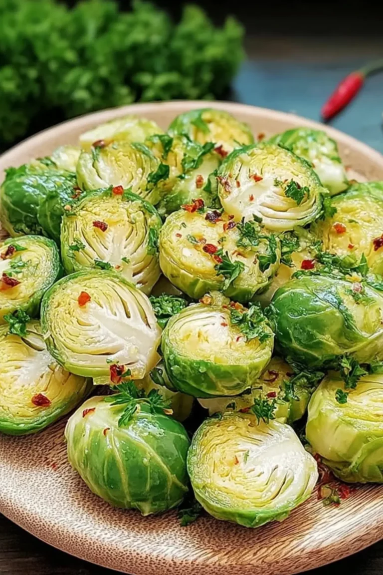 Knoblauchbutter Rosenkohl Köstliches Gemüsegericht