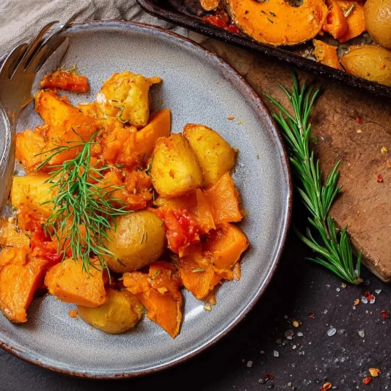 Ofengemüse mit Kartoffeln & Kürbis