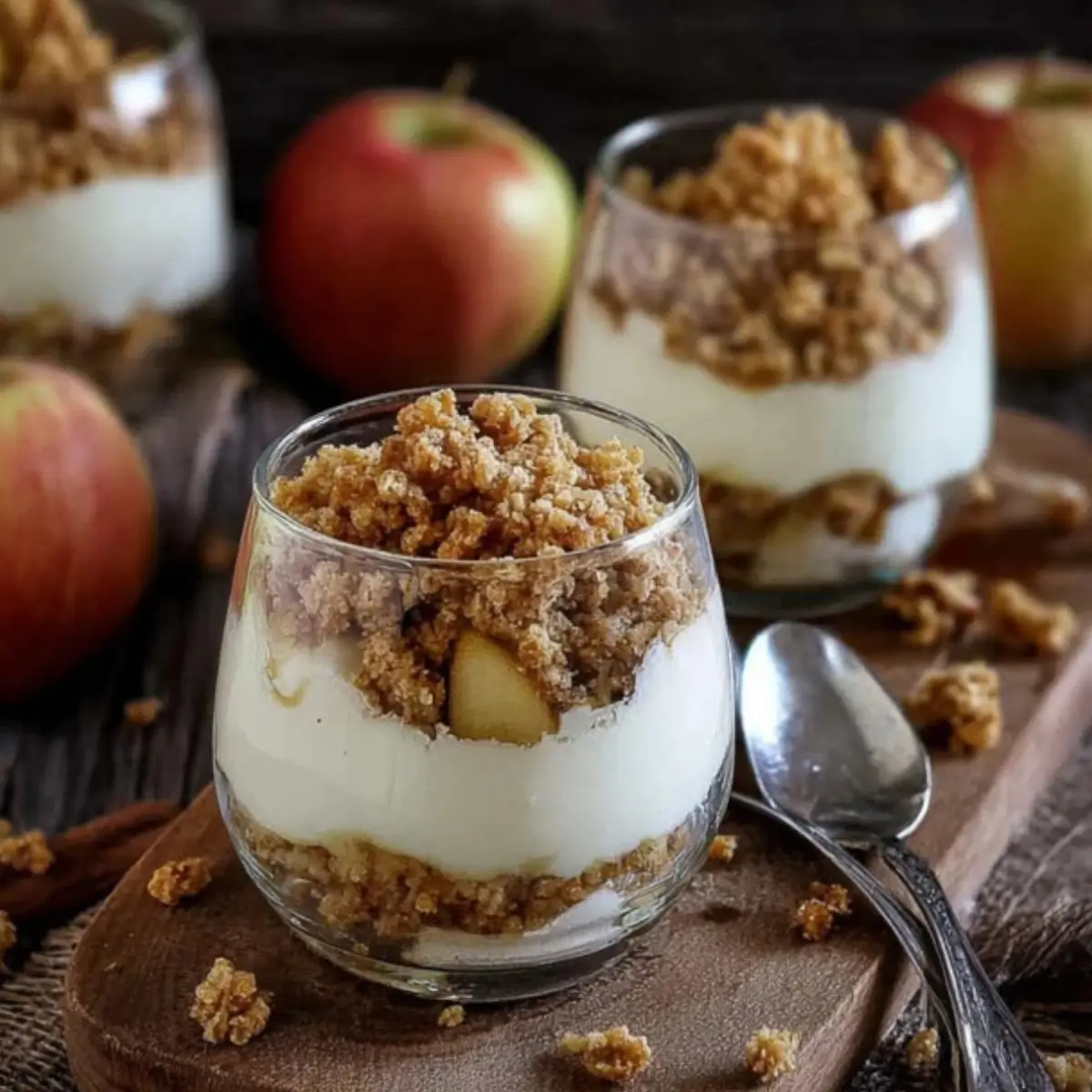 Apfel Crumble im Glas – Bestes Rezept - Kochkomplizin