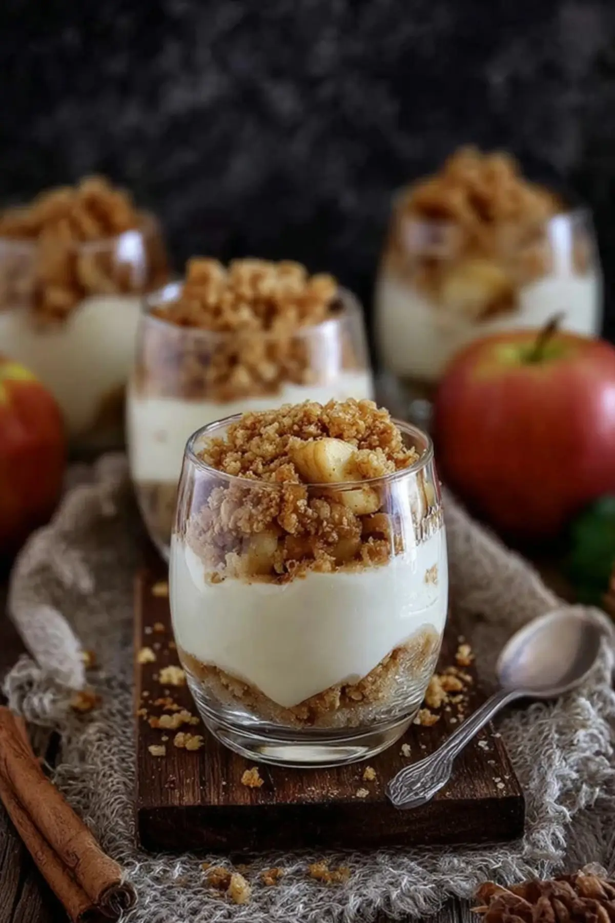 Apfel Crumble im Glas – Bestes Rezept - Kochkomplizin