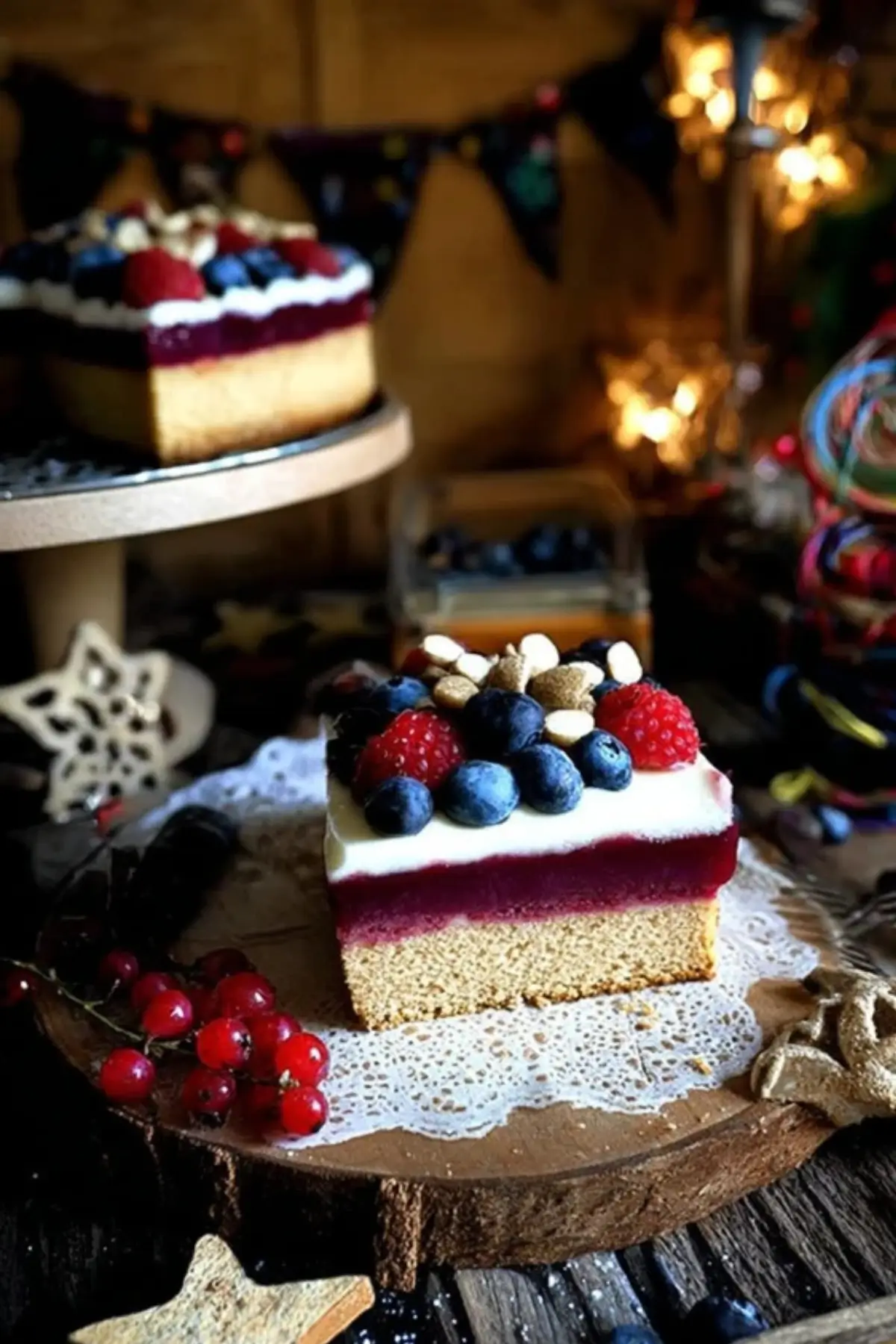 Blitzkuchen mit Beeren und Schmand