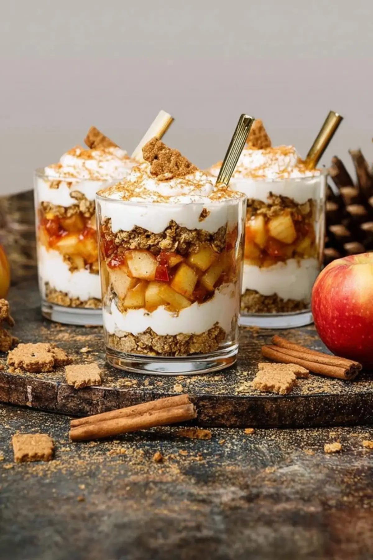 Bratapfel Karamell Spekulatius Trifle
