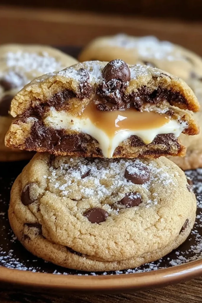 Cheesecake-Filled Chocolate Chip Cookies
