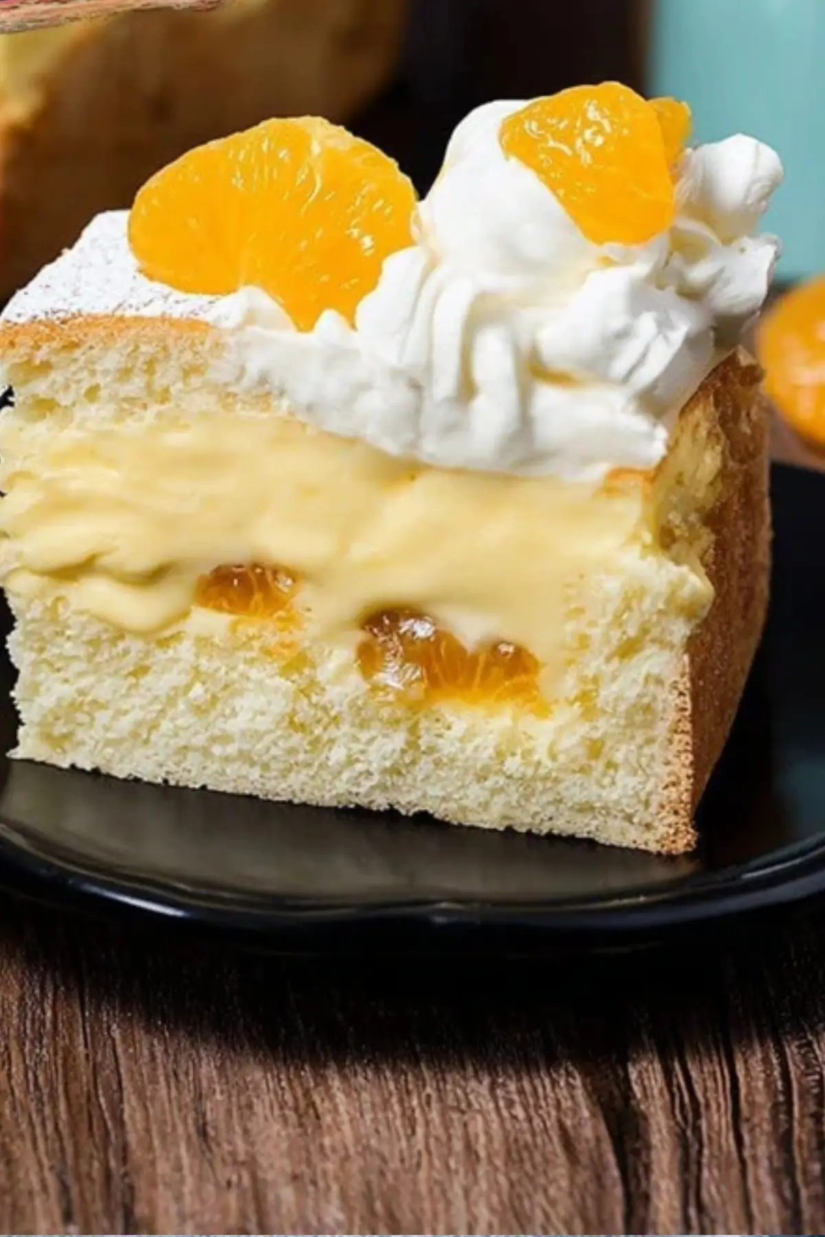 Fantakuchen mit Mandarinen und Paradiescreme